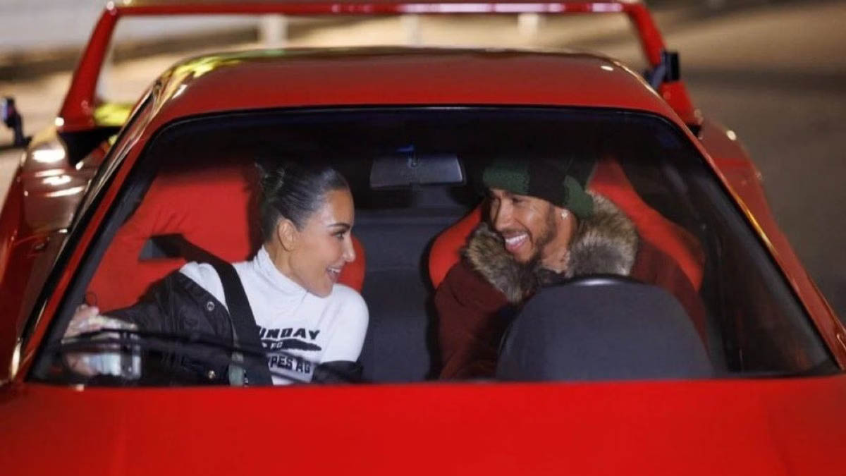 Kim Kardashian and Lewis Hamilton Go Instagram-Official with Ferrari ...